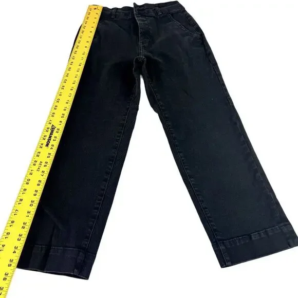 Everlane Jeans Women's Size 2 Black Cropped High Waist Straight Organic Cotton - Picture 5 of 13